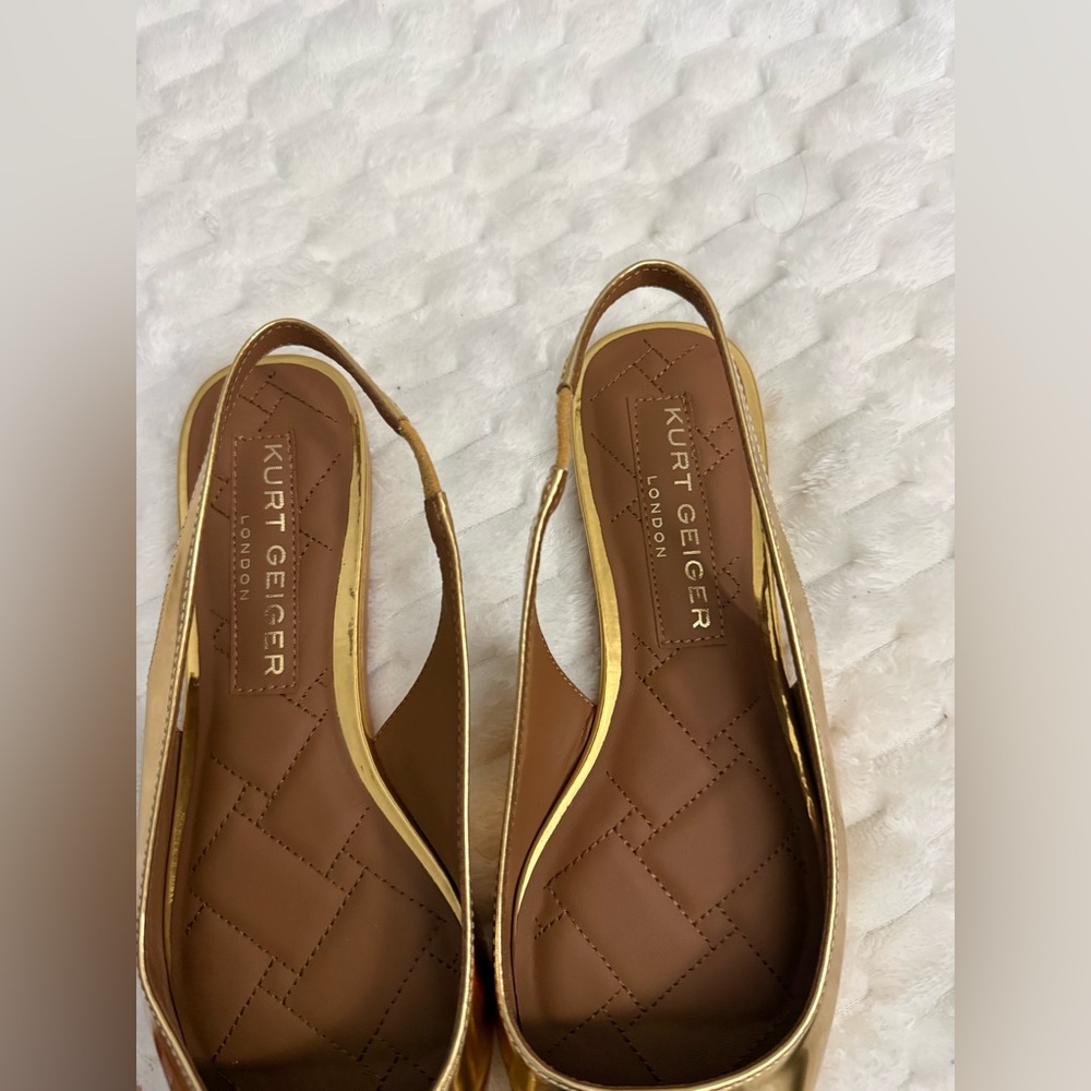 KURT GEIGER BELGRAVIA FLAT SLINGBACK SIZE:8.5 - Picture 4 of 7